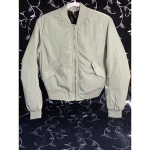 H&M Divided Bomber Jacket Women's XS Full Zip Grey